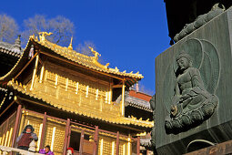 Golden Halle,  Xiantong Monastery, Wutai Shan ,Xiantong Kloster, Goldene Halle in Kupfer, Wutai Shan, Taihuai Stadt, Provinz Shanxi, China, Asien