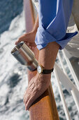 Deckside Relaxation on Deck 5, Aboard MS Bremen Cruise Ship, Hapag-Lloyd Kreuzfahrten, Germany