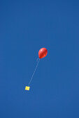 Luftballon mit Postkarte, Deutschland