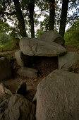Island of Ruegen, megalithic tomb near Lancken-Granitz, Mecklenburg-Pomerania, Germany, Europe