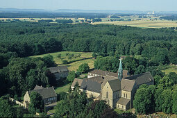 aerial photo of Riddagshausen monastery, near Braunschweig, Lower Saxony, northern Germany