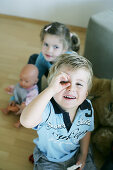 Children playing with toys