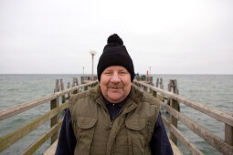 Fisherman at the Baltic sea, Mecklenburg-Western Pomerania, Germany