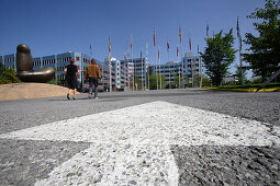 Konrad-Adenauer Haus der Europäischen Union im Stadtteil Kirchberg von Luxemburg