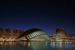 Stadt der Künste und Wissenschaften, spanischer Architekt Santiago Calatrava, L'Hemisferic ein Imax-Kino