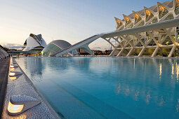 Stadt der Künste und Wissenschaften, spanischer Architekt Santiago Calatrava, Wissenschafts Museum, Museo de las Ciencias Principe Felipe