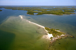 Luftbild vom Ten Thousand Islands Naturpark, Florida, USA