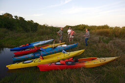 Kayaking in Big Cypress National preserve which is part of the Everglades, Florida, USA