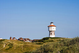 Wasserturm, Dünen, Langeoog, Ostfriesische Inseln, Ostfriesland, Niedersachsen, Deutschland
