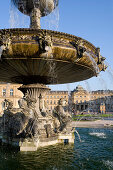 Fountain at Schlossplatz, New Castle, Stuttgart, Baden-Wuerttemberg, Germany