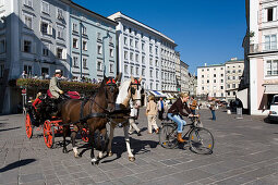 Fiaker, Alter Markt, Salzburg, Salzburger Land, Österreich