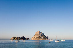 Cala d Hort, Insel Es Vedra, Ibiza, Balearen, Spanien