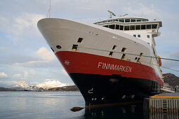 MS Finnmarken, Harbour Bodä, Hurtigrute, North Norway, Norway