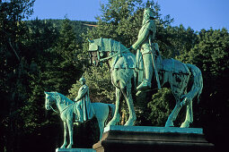 Reiterstandbild Barbarossa, Kaiserpfalz in Goslar, Goslar, Kaiserpfalz, Reiterstandbild, Barbarossa, Niedersachsen, Harz