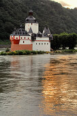 Pfalzgrafenstein Castle in river Rhine, Kaub, Rhineland-Palatinate, Germany
