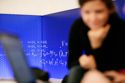 Students in the Uni Lounge, University, LMU, Ludwig Maximilians Universität, Munich, Bavaria, Germany