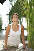woman doing yoga exercises, Wellness, Relaxation, Health