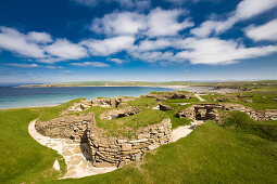 Steinzeitsiedlung Skara Brae, Neolithikum, UNESCO Weltkulturerbe, West Mainland, Orkney Islands, Schottland, Großbritannien