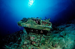 Car wreck near Blue Belt shipwreck,  Sudan, Africa, Red Sea