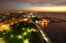 Sonnenuntergang über Tel Aviv, Israel