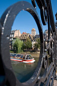 Brücke über die Ill, Quai des Bateliers, Straßburg, Elsaß, Frankreich