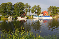 Minja, auch litauisches Kleinvenedig genannt, im Delta der Nemunas (Memel), Litauen