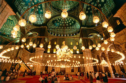 Innenansicht von Mohamed Ali Moschee, Kairo, Ägypten, Afrika