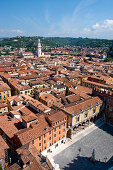 View from Lamberti Tower, Verona, Veneto, Italy