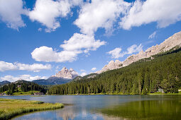 Misurinasee, Drei Zinnen, Dolomiten, Venetien, Italien