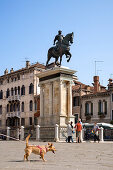 Platz mit Colleoni Statue, Campo Giovanni e Paolo, Venedig, Venetien, Italien