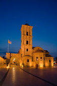 Agios Lazaros Kirche bei Nacht, Larnaka, Südzypern, Zypern