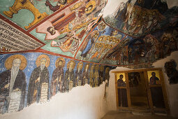 Fresco in Neofytos monastary, UNESCO World Heritage Site, near Paphos, South Cyprus, Cyprus