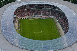 Fußballspiel im Fußballstadium, Hannover, Niedersachsen, Deutschland