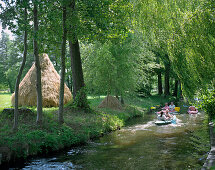 Kayaking in Spreewald, Burg, Brandenburg, Germany