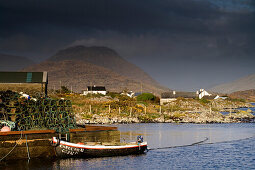 Hafen von Ballynakill, Connemara, County Galway, Irland, Europa