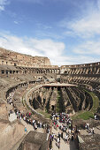 Tourists visiting colosseum, Rome, Italy