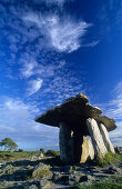 Europe, Great Britain, Ireland, Co. Clare, Poulnabrone Dolmen in the Burren, Megalithic tombs