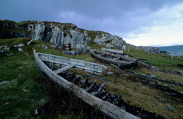 Europe, Great Britain, Ireland, Co. Kerry, Beara peninsula, ship wreck at Garnish Point