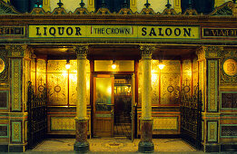 The Crown Liquor Saloon in Great Victoria Street, Belfast, County Antrim, Northern Ireland, United Kingdom, Europe