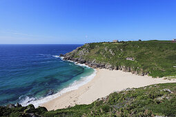 Porthcurno Beach, Penwith peninsula, Cornwall, England, United Kingdom