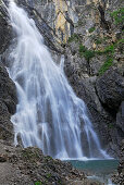 waterfall Rossgumpenfall, Allgaeu range, valley Lechtal, Tyrol, Austria