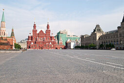 State Historical Museum, Lenin's Mausoleum and Moscow Kremlin, Red Square, Moscow, Russia