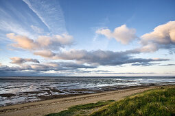 Blick übers Watt, Amrum, Schleswig-Holstein, Deutschland