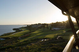 View over the golf course of the Arabella Western Cape Hotel & Spa, Hermanus, Western Cape, South Africa, Africa