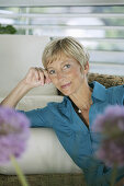 Mature woman smiling at camera, Styria, Austria