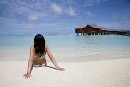 Maldives. South Male Atoll. Asian Woman.