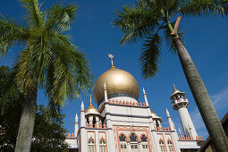 Die Sultan Moschee im Kampong Glam Distrikt, Singapur, Asien
