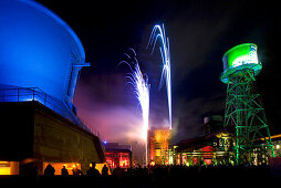 Illumination, Jahrhunderthalle, Bochum, Ruhr district, North Rhine-Westphalia, Germany