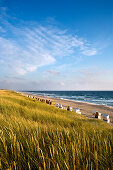 View over beach near Rantum, Sylt Island, Schleswig-Holstein, Germany