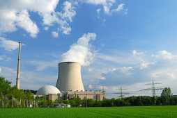 Isar II Nuclear Power Plant, Niederaichbach near Landshut, Lower Bavaria, Germany